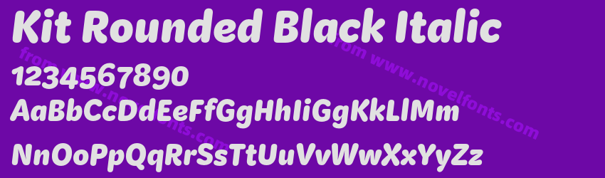 Kit Rounded Black ItalicPreview Kit Rounded Black ItalicPreview