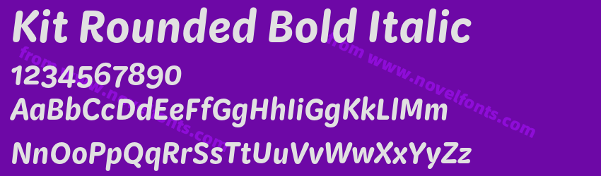 Kit Rounded Bold ItalicPreview Kit Rounded Bold ItalicPreview
