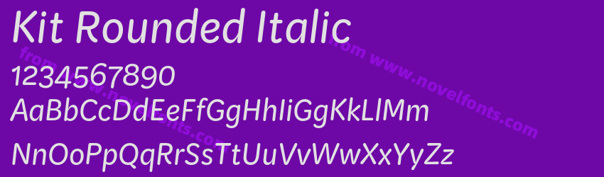 Kit Rounded ItalicPreview Kit Rounded ItalicPreview