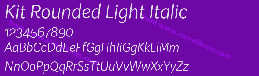 Kit Rounded Light ItalicPreview Kit Rounded Light ItalicPreview