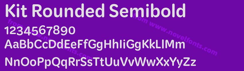 Kit Rounded SemiboldPreview Kit Rounded SemiboldPreview