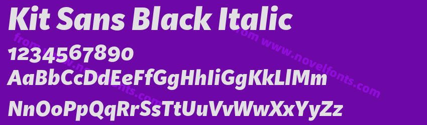 Kit Sans Black ItalicPreview Kit Sans Black ItalicPreview