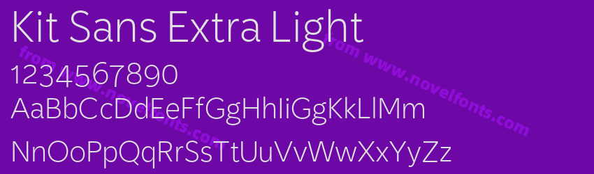 Kit Sans Extra LightPreview Kit Sans Extra LightPreview