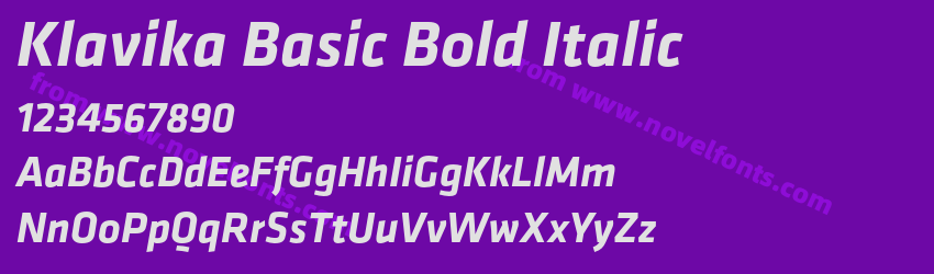 Klavika Basic Bold ItalicPreview Klavika Basic Bold ItalicPreview