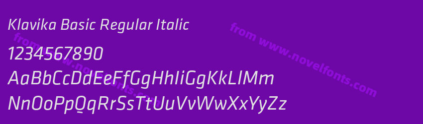 Klavika Basic Regular ItalicPreview Klavika Basic Regular ItalicPreview