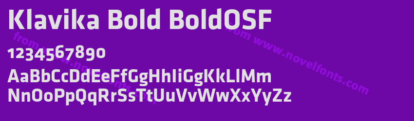 Klavika Bold BoldOSFPreview Klavika Bold BoldOSFPreview