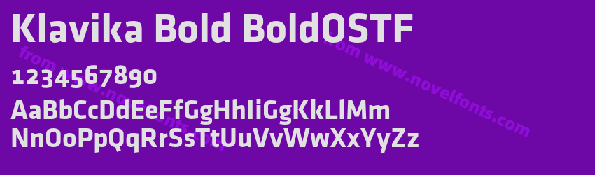 Klavika Bold BoldOSTFPreview Klavika Bold BoldOSTFPreview