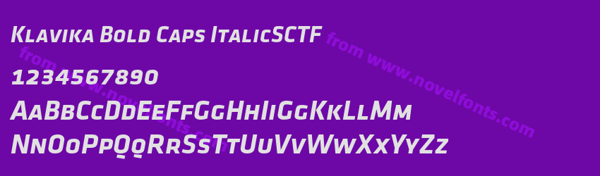 Klavika Bold Caps ItalicSCTFPreview Klavika Bold Caps ItalicSCTFPreview