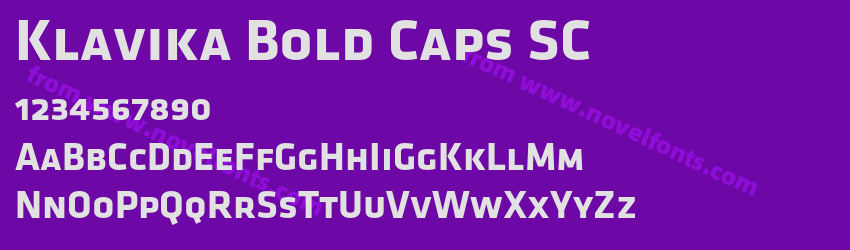 Klavika Bold Caps SCPreview Klavika Bold Caps SCPreview