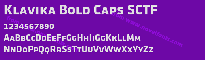 Klavika Bold Caps SCTFPreview Klavika Bold Caps SCTFPreview