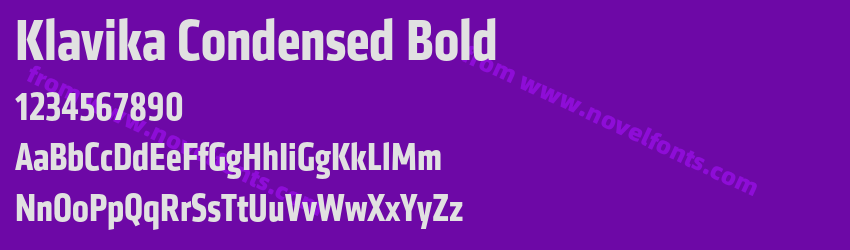 Klavika Condensed BoldPreview Klavika Condensed BoldPreview