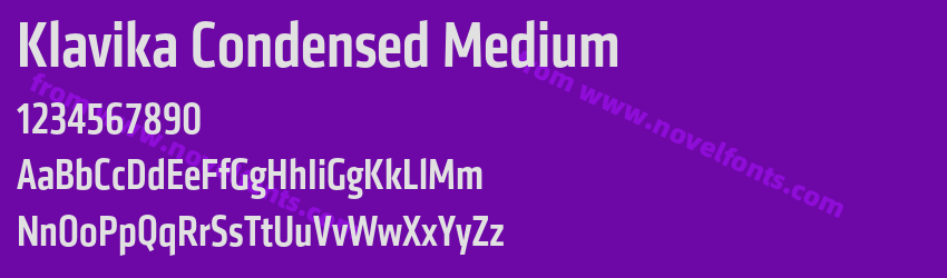 Klavika Condensed MediumPreview Klavika Condensed MediumPreview