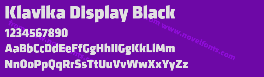 Klavika Display BlackPreview Klavika Display BlackPreview