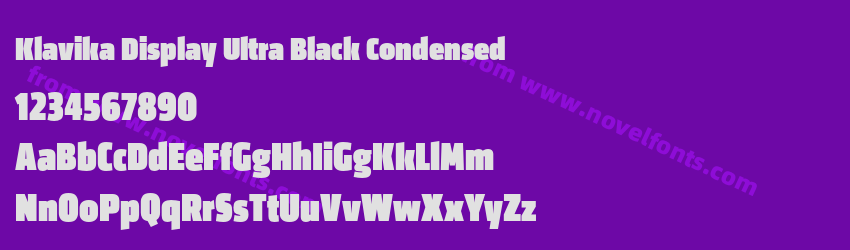 Klavika Display Ultra Black CondensedPreview Klavika Display Ultra Black CondensedPreview