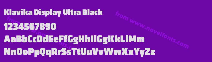 Klavika Display Ultra BlackPreview Klavika Display Ultra BlackPreview
