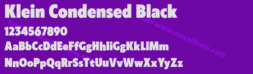Klein Condensed BlackPreview Klein Condensed BlackPreview