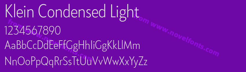 Klein Condensed LightPreview Klein Condensed LightPreview
