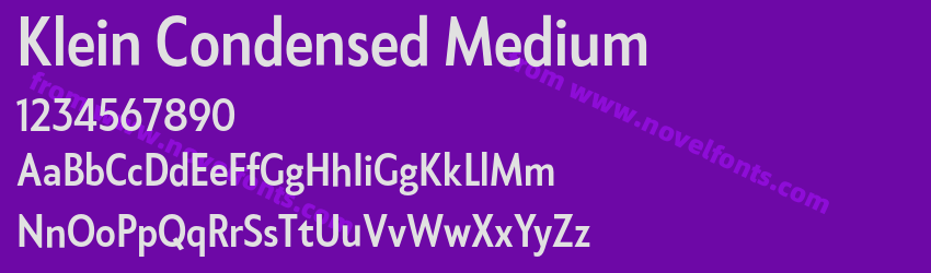 Klein Condensed MediumPreview Klein Condensed MediumPreview