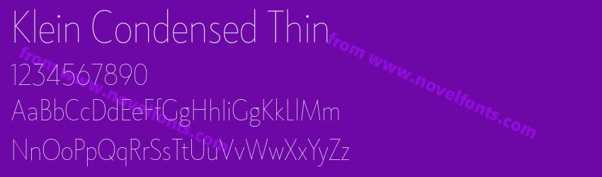 Klein Condensed ThinPreview Klein Condensed ThinPreview