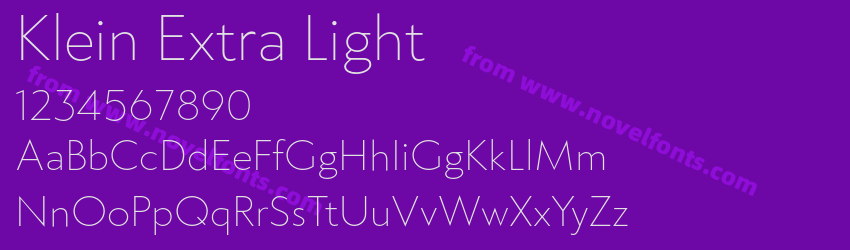 Klein Extra LightPreview Klein Extra LightPreview