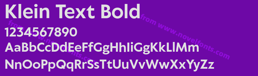 Klein Text BoldPreview Klein Text BoldPreview