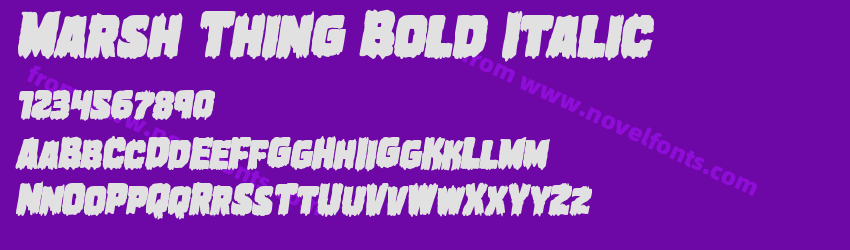 Marsh Thing Bold ItalicPreview