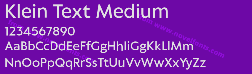 Klein Text MediumPreview Klein Text MediumPreview