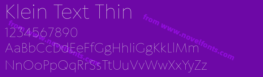 Klein Text ThinPreview Klein Text ThinPreview