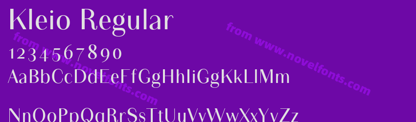 Kleio RegularPreview Kleio RegularPreview