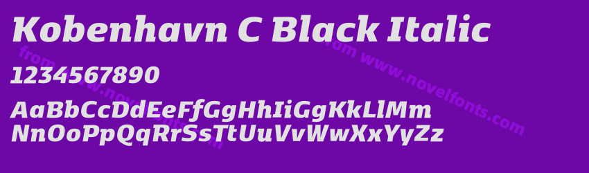 Kobenhavn C Black ItalicPreview Kobenhavn C Black ItalicPreview