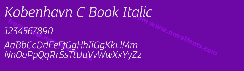 Kobenhavn C Book ItalicPreview Kobenhavn C Book ItalicPreview