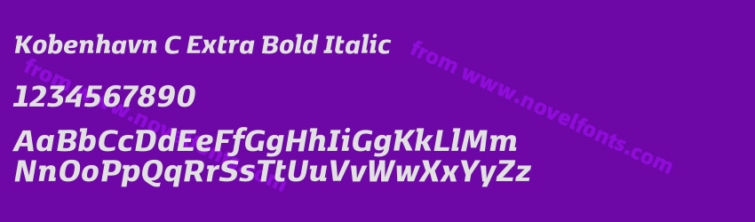 Kobenhavn C Extra Bold ItalicPreview Kobenhavn C Extra Bold ItalicPreview
