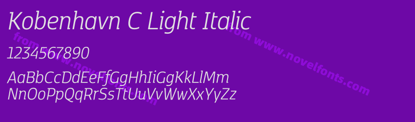 Kobenhavn C Light ItalicPreview Kobenhavn C Light ItalicPreview