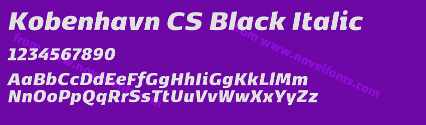 Kobenhavn CS Black ItalicPreview Kobenhavn CS Black ItalicPreview