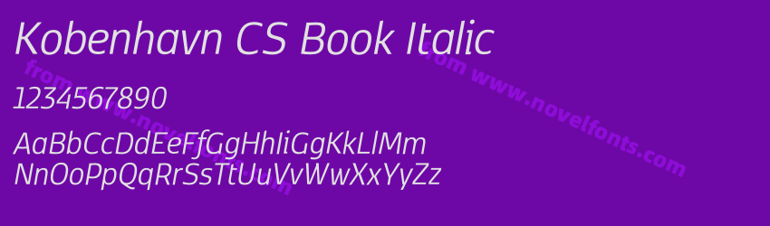 Kobenhavn CS Book ItalicPreview Kobenhavn CS Book ItalicPreview