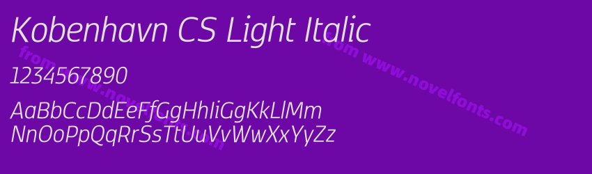 Kobenhavn CS Light ItalicPreview Kobenhavn CS Light ItalicPreview