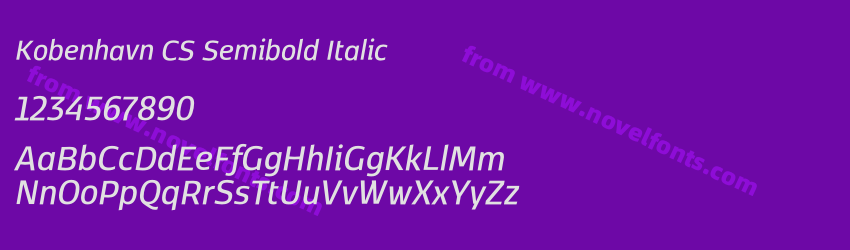 Kobenhavn CS Semibold ItalicPreview Kobenhavn CS Semibold ItalicPreview