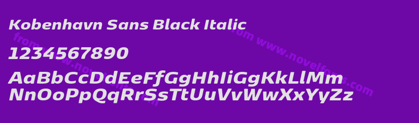 Kobenhavn Sans Black ItalicPreview Kobenhavn Sans Black ItalicPreview