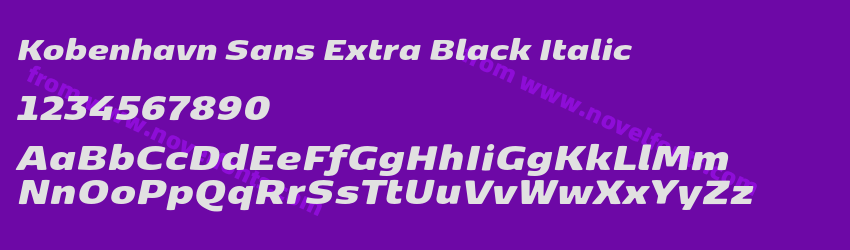 Kobenhavn Sans Extra Black ItalicPreview Kobenhavn Sans Extra Black ItalicPreview