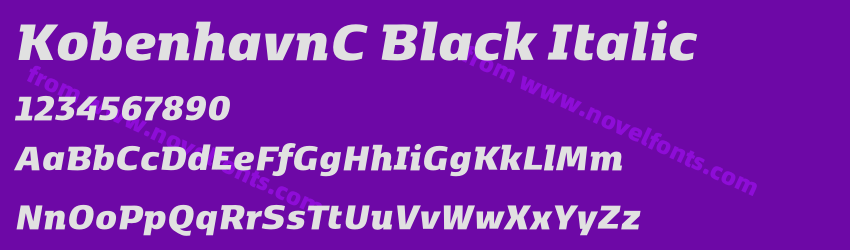 KobenhavnC Black ItalicPreview KobenhavnC Black ItalicPreview