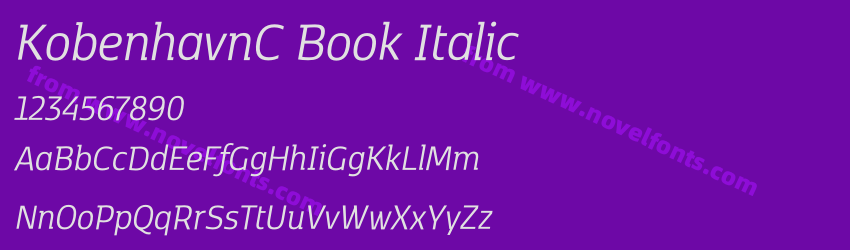 KobenhavnC Book ItalicPreview KobenhavnC Book ItalicPreview