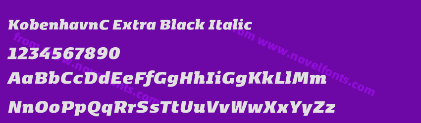 KobenhavnC Extra Black ItalicPreview KobenhavnC Extra Black ItalicPreview