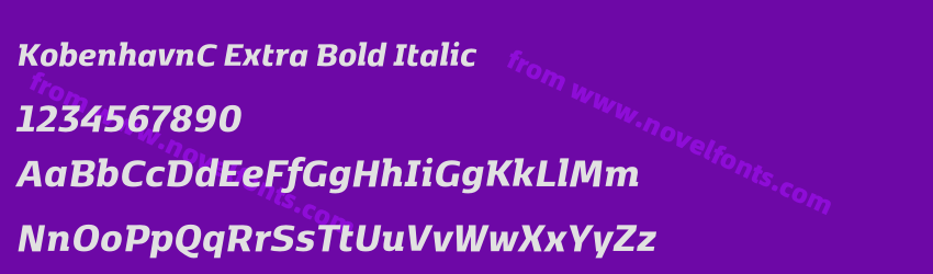 KobenhavnC Extra Bold ItalicPreview KobenhavnC Extra Bold ItalicPreview