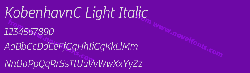 KobenhavnC Light ItalicPreview KobenhavnC Light ItalicPreview