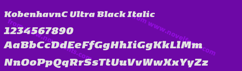 KobenhavnC Ultra Black ItalicPreview KobenhavnC Ultra Black ItalicPreview