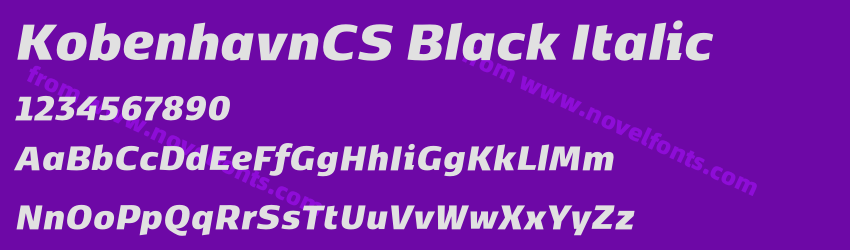 KobenhavnCS Black ItalicPreview KobenhavnCS Black ItalicPreview