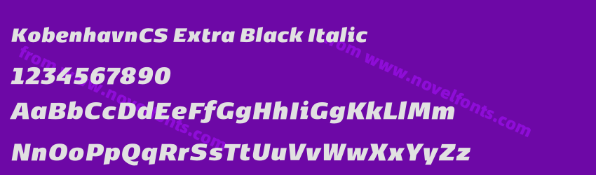 KobenhavnCS Extra Black ItalicPreview KobenhavnCS Extra Black ItalicPreview