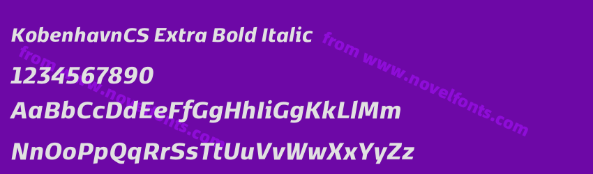 KobenhavnCS Extra Bold ItalicPreview KobenhavnCS Extra Bold ItalicPreview