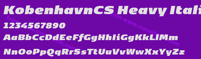 KobenhavnCS Heavy ItalicPreview KobenhavnCS Heavy ItalicPreview