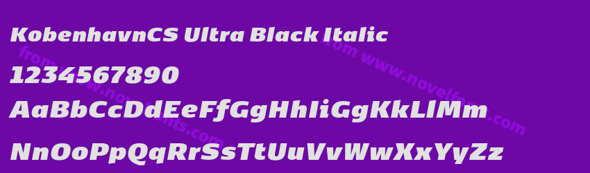 KobenhavnCS Ultra Black ItalicPreview KobenhavnCS Ultra Black ItalicPreview